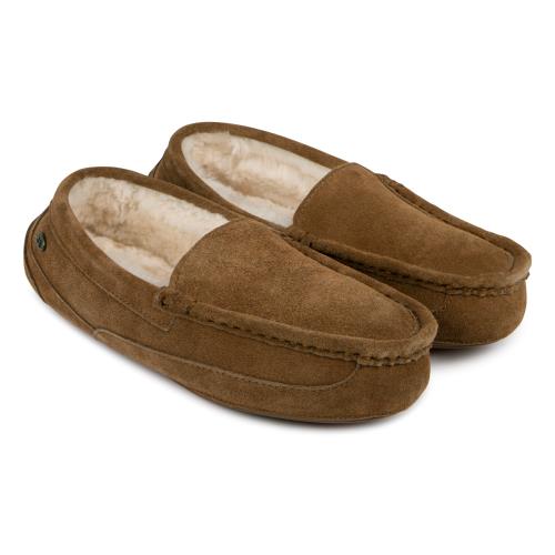 Mens Harry Sheepskin Slipper Chestnut Extra Image 4